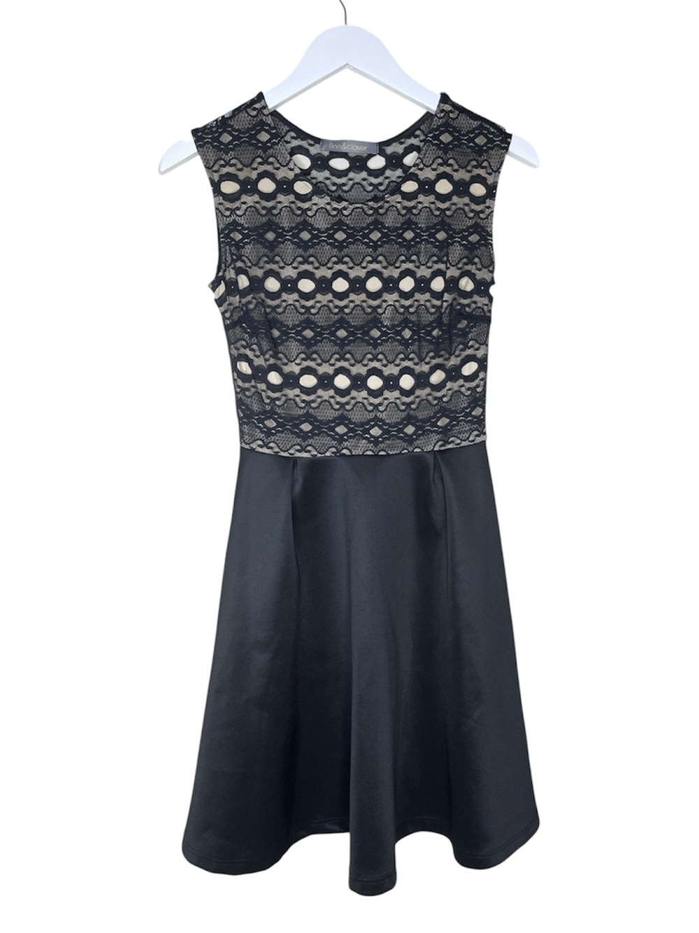 FINN & CLOVER x ANTHROPOLOGIE Black Eyelet Lace Whimsigoth Dress M/L